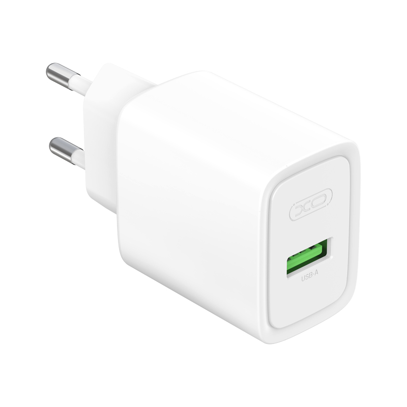 Mrežni punjač s USB-C kabelom XO Design CE50, 18 W, 3 A, 1 x USB-A, bijeli