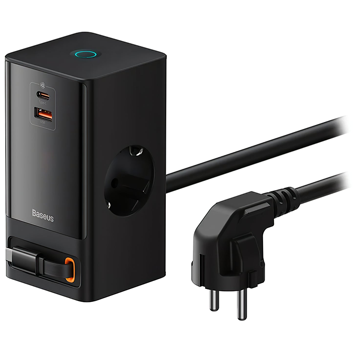 Produžni kabel Baseus GaN3 Pro PowerStrip, 65W, 3.25A, 1 x USB-A - 1 x USB-C - 2 x Schuko, Crni PSLR000301