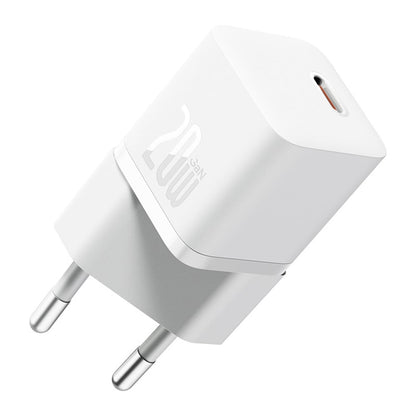 Punjač mreže s USB-C kabelom Baseus GaN5, 20W, 3A, 1 x USB-C, Bijeli P10110900213-01