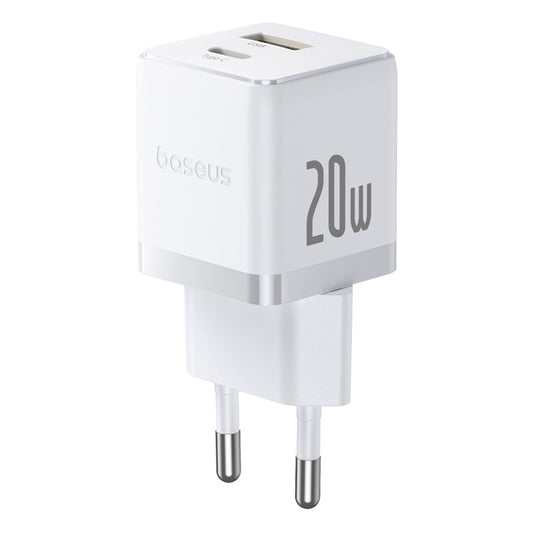 Punjač mreže s USB-C kabelom Baseus Palm, 20W, 3A, 1 x USB-A - 1 x USB-C, Bijeli P10111608213-01