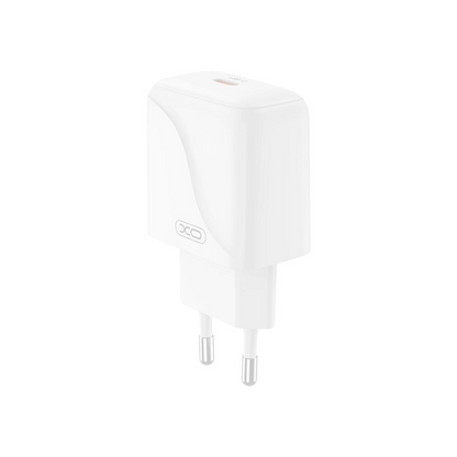 Punjač za mrežu s USB-C kabelom XO Design L141, 20W, 3A, 1 x USB-C, Bijeli