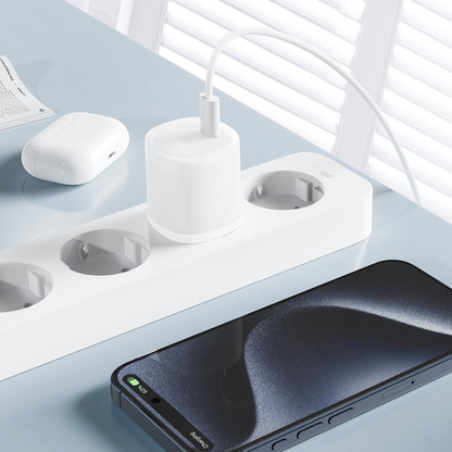 Punjač za mrežu s USB-C kabelom XO Design L150, 30W, 3A, 1 x USB-C, Bijeli