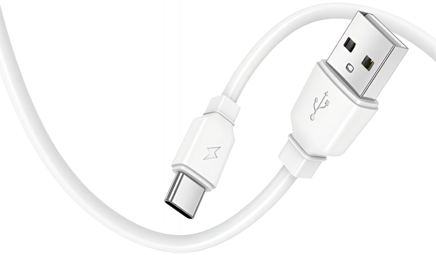Punjač mreže s USB-C kabelom Prestico F9S, 12W, 2.4A, 1 x USB-A, Bijeli