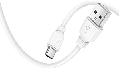 Punjač mreže s USB-C kabelom Prestico F9S, 12W, 2.4A, 1 x USB-A, Bijeli