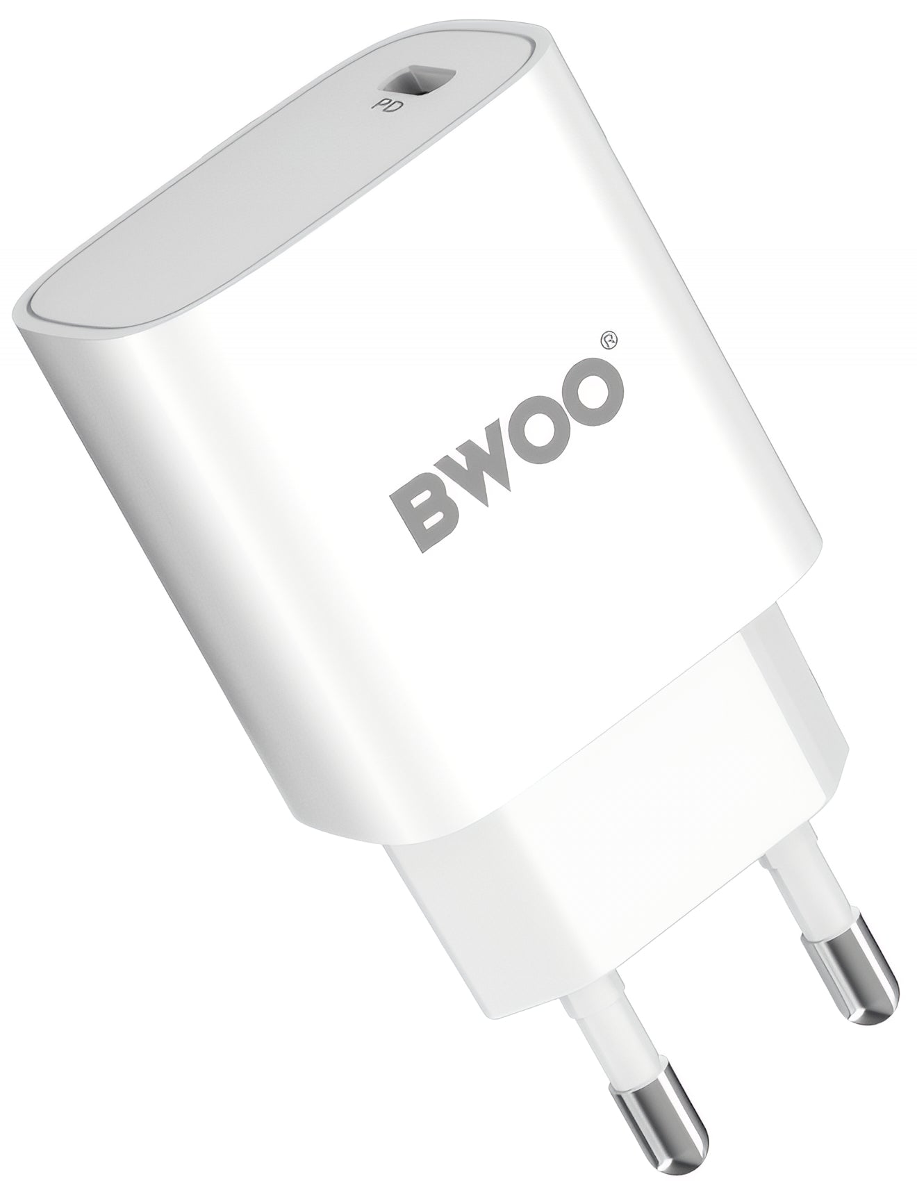 Mrežni punjač s USB-C kabelom BWOO CDA159, 20W, 3A, 1 x USB-C, Bijeli
