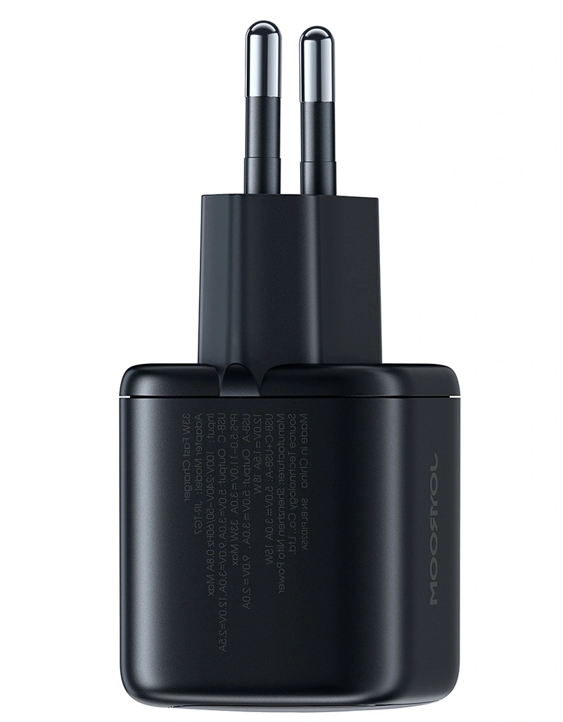 Mrežni punjač s Lightning kabelom Joyroom JR-TG7, 33W, 3A, 1 x USB-A - 1 x USB-C, Crni