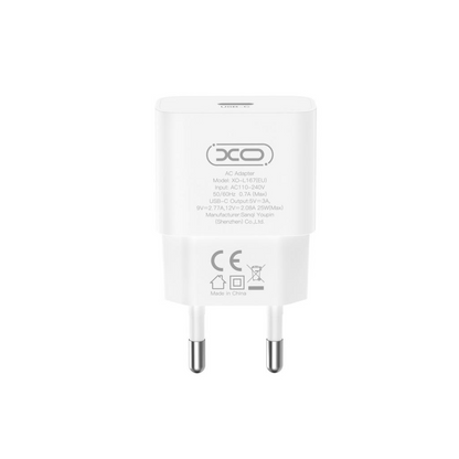 Mrežni punjač s Lightning kabelom XO Design L167, 25W, 3A, 1 x USB-C, Bijeli