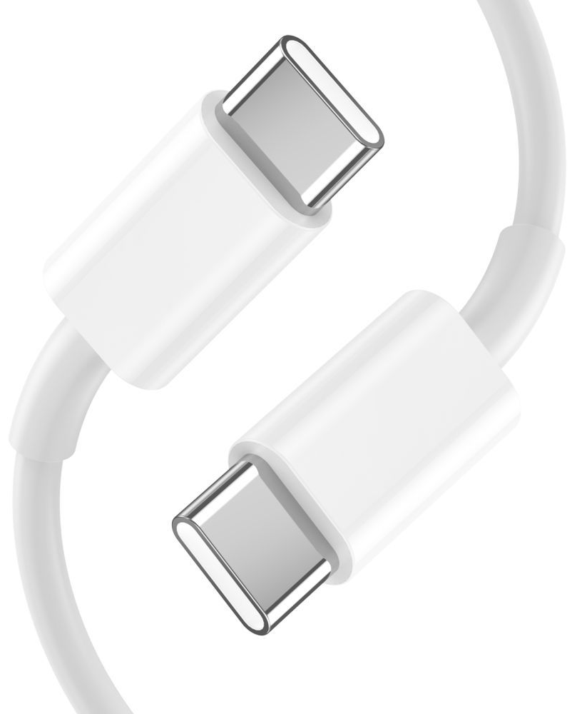 Mrežni punjač s USB-C kabelom Tech-Protect C35W, 35W, 3A, 2 x USB-C, Bijeli