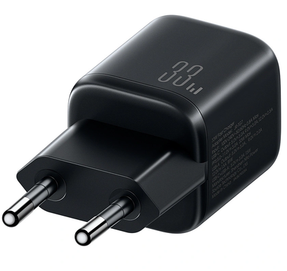 Punjač za mrežu s USB-C kabelom Joyroom JR-TG7, 33W, 3A, 1 x USB-A - 1 x USB-C, Crna