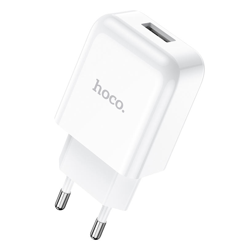 Punjač za mrežu s Lightning kabelom HOCO N2, 10W, 2A, 1 x USB-A, Bijeli
