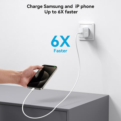 Punjač za mrežu s USB-C kabelom Joyroom JR-TCF24, 30W, 3A, 1 x USB-C, Bijeli