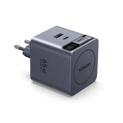 Punjač za mrežu s USB-C kabelom UGREEN X615, 65W, 3A, 1 x USB-A - 1 x USB-C, Sivi