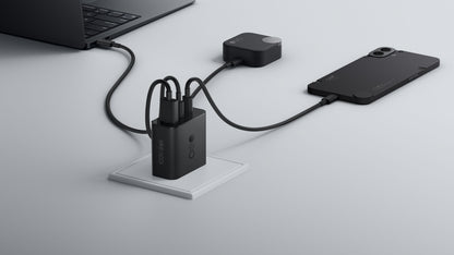 Mrežni punjač s USB-C kabelom CMF by Nothing C349, 100W, 5A, 1 x USB-A - 2 x USB-C, Sivi A10800016