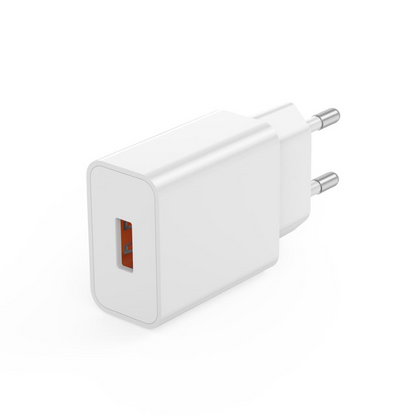 Punjač za mrežu s USB-C kabelom XO Design L127, 18W, 3A, 1 x USB-A, Bijeli