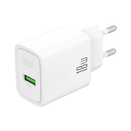 Mrežni punjač s USB-C kabelom XO Design CE50, 18 W, 3 A, 1 x USB-A, bijeli