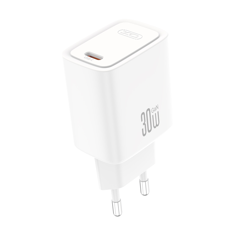 Mrežni punjač s USB-C kabelom XO Design CE53, 30 W, 3 A, 1 x USB-C, bijeli