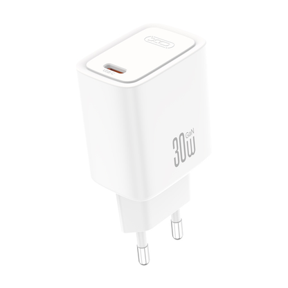 Mrežni punjač s USB-C kabelom XO Design CE53, 30 W, 3 A, 1 x USB-C, bijeli