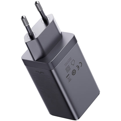 Punjač za mrežu s USB-C kabelom Baseus GaN5 Ultra, 65W, 3.25A, 1 x USB-A - 2 x USB-C, Sivi P10110812827-Z1