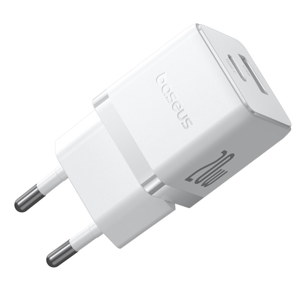 Punjač mreže s USB-C kabelom Baseus Palm, 20W, 3A, 1 x USB-A - 1 x USB-C, Bijeli P10111608213-01