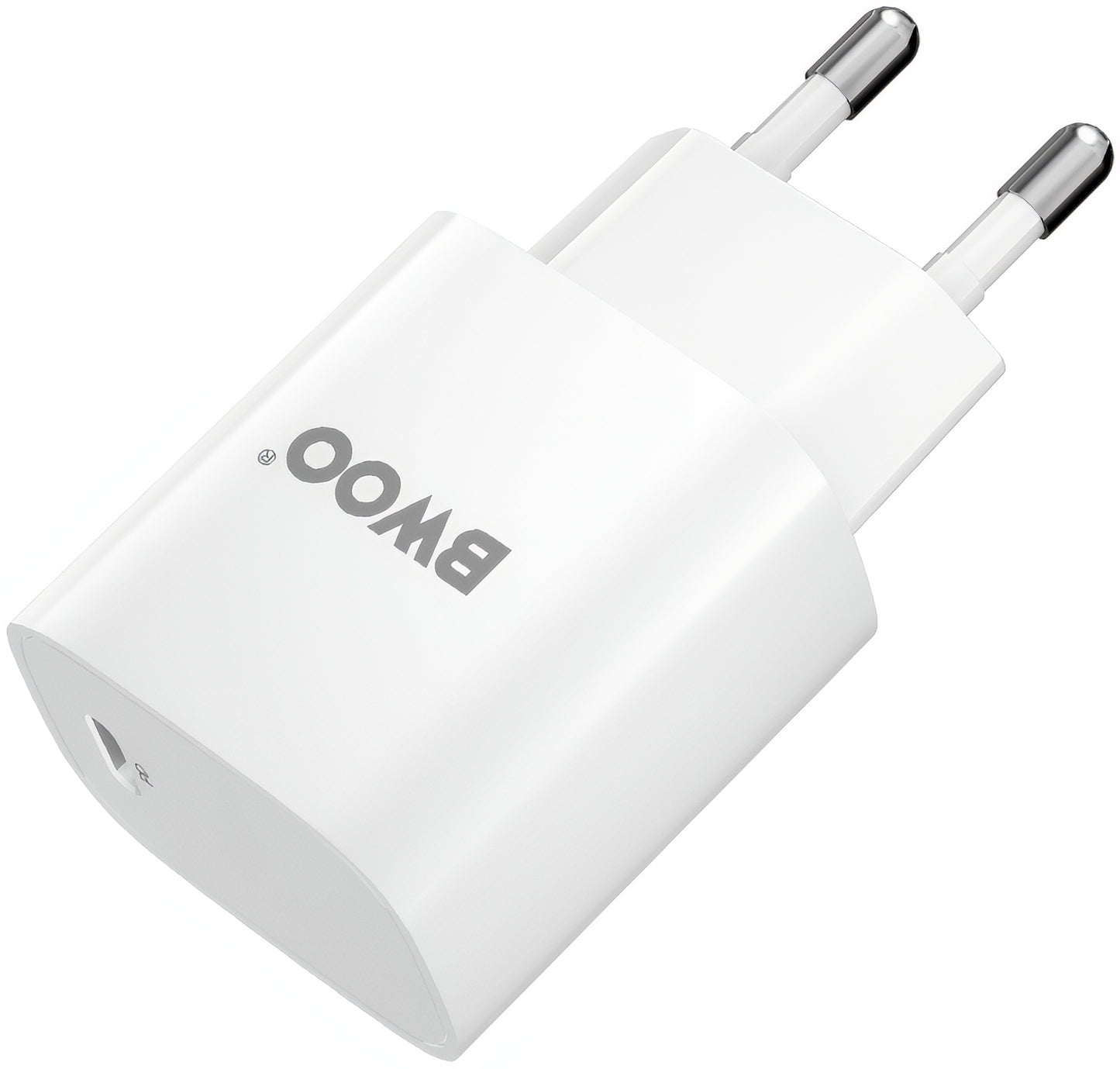 Mrežni punjač s Lightning kabelom BWOO CDA159, 20W, 3A, 1 x USB-C, Bijeli