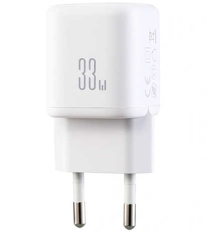 Punjač mreže s Lightning kabelom Joyroom JR-TG7, 33W, 3A, 1 x USB-A - 1 x USB-C, Bijeli
