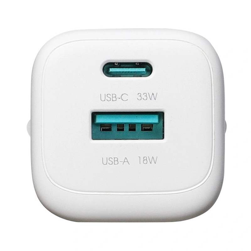 Punjač za mrežu s USB-C kabelom Joyroom JR-TG7, 33W, 3A, 1 x USB-A - 1 x USB-C, Bijela