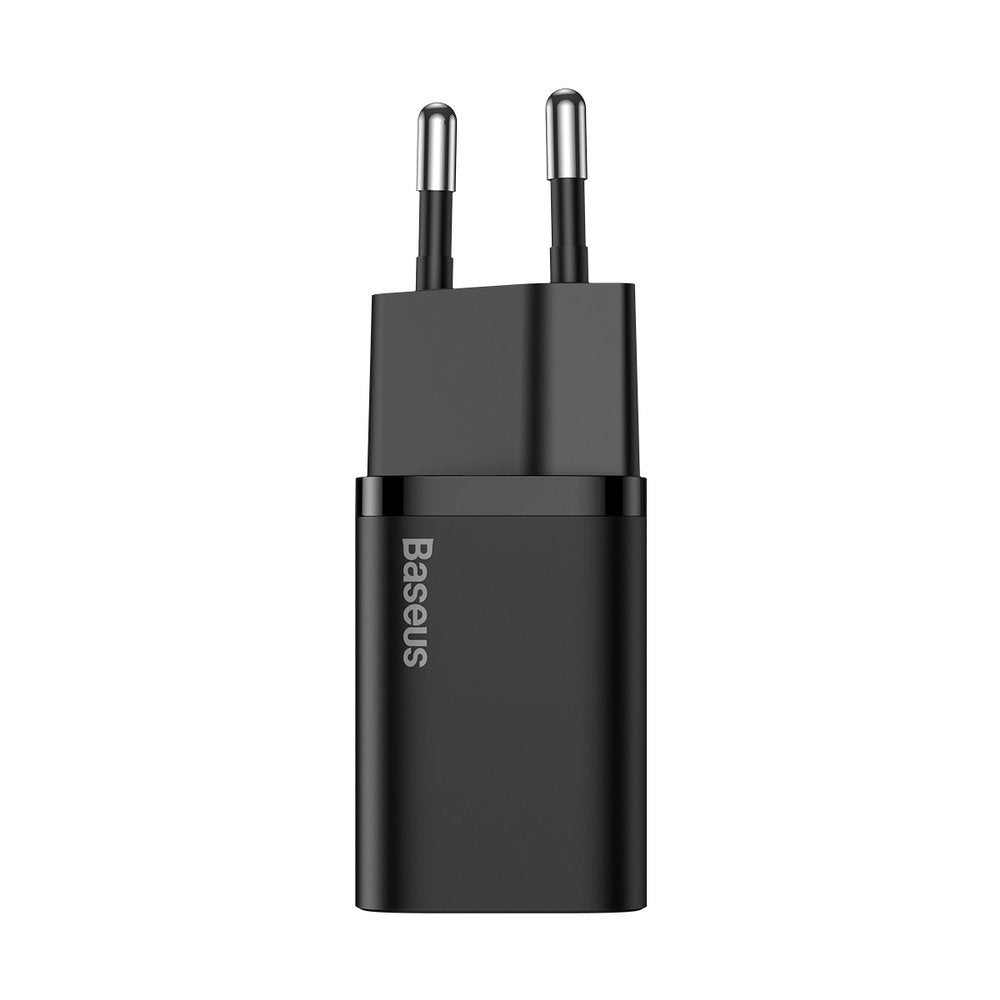 Punjač za mrežu s USB-C kabelom Baseus Super Si, 25W, 3A, 1 x USB-C, crni TZCCSUP-L01