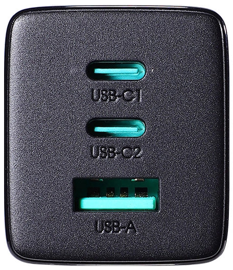 Punjač za mrežu s USB-C kabelom Joyroom TCG01, 65W, 3.25A, 1 x USB-A - 2 x USB-C, Crni