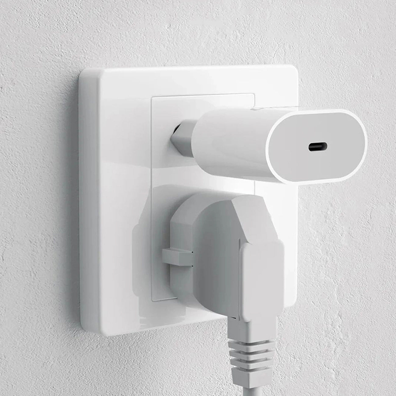 Punjač mreže s USB-C kabelom Dudao A14EUC, 20W, 3A, 1 x USB-C, Crni