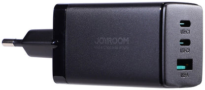 Punjač za mrežu s USB-C kabelom Joyroom TCG01, 65W, 3.25A, 1 x USB-A - 2 x USB-C, Crni