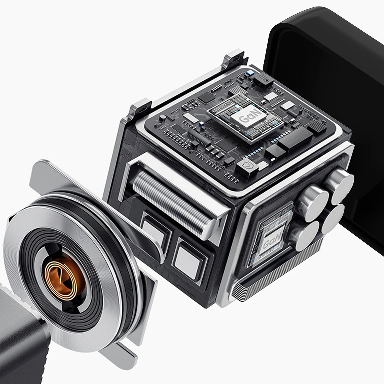 Punjač za mrežu s USB-C kabelom Dudao A67EU, 67W, 3.35A, 1 x USB-A - 1 x USB-C, Crni