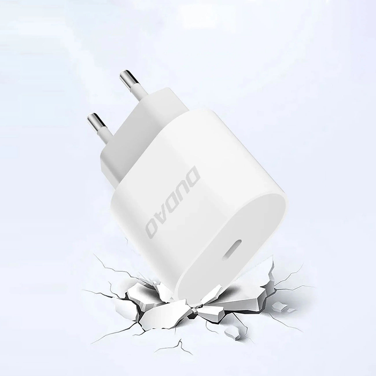 Punjač mreže s USB-C kabelom Dudao A14EUC, 20W, 3A, 1 x USB-C, Crni