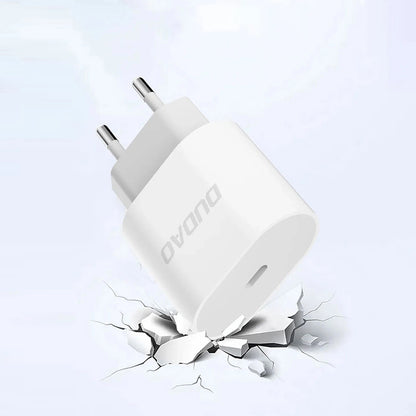 Punjač mreže s USB-C kabelom Dudao A14EUC, 20W, 3A, 1 x USB-C, Crni