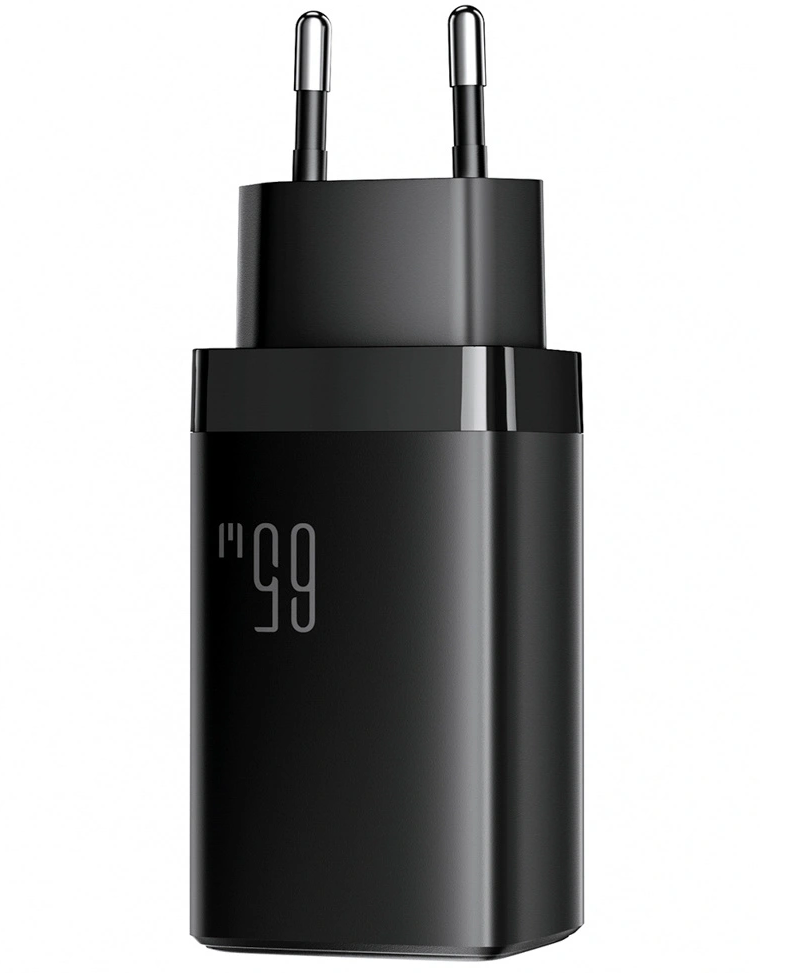 Punjač za mrežu s USB-C kabelom Joyroom JR-TG10, 65W, 3.25A, 1 x USB-A - 2 x USB-C, Crna