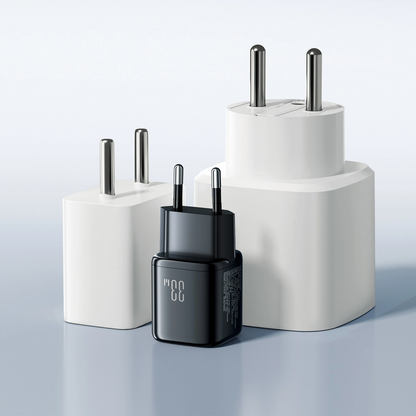 Mrežni punjač s Lightning kabelom Joyroom JR-TG7, 33W, 3A, 1 x USB-A - 1 x USB-C, Crni