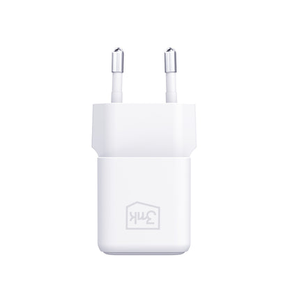 Punjač mreže s USB-C kabelom 3MK Hyper, 25W, 3A, 1 x USB-C, Bijeli