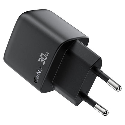 Mrežni punjač s USB-C kabelom Acefast A115 Display, 30W, 3A, 1 x USB-C, Crni