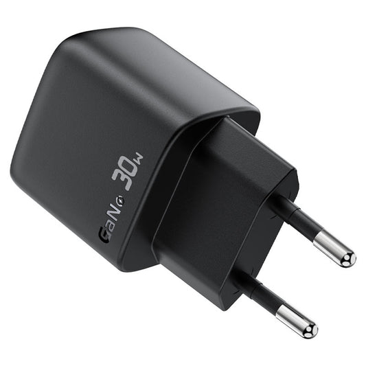 Mrežni punjač s USB-C kabelom Acefast A115 Display, 30W, 3A, 1 x USB-C, Crni