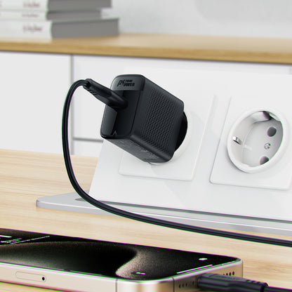 Mrežni punjač s USB-C kabelom Acefast A82, 20W, 3A, 1 x USB-C, Crni
