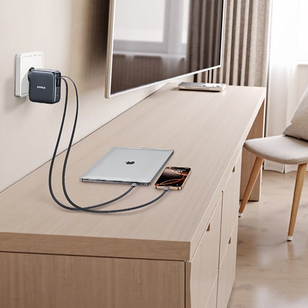 Mrežni punjač s USB-C kabelom Baseus EnerCore CJ21, 67W, 3.35A, 1 x USB-C, Crni E0120G00