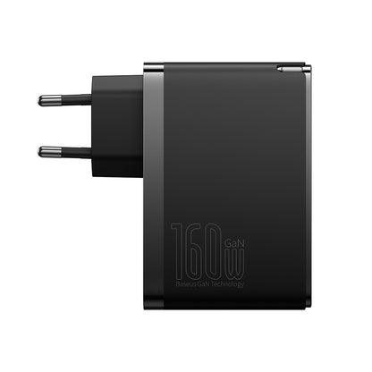 Mrežni punjač s USB-C kabelom Baseus GaN5 Pro, 160W, 5A, 1 x USB-A - 2 x USB-C, Crni P10110825113-00