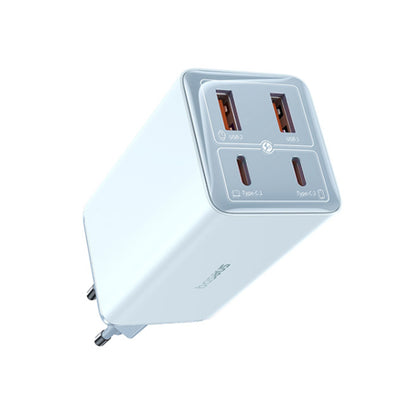 Mrežni punjač s USB-C kabelom Baseus GaN6 Pro, 100W, 3.25A, 2 x USB-A - 2 x USB-C, Plavi P10162705312-00