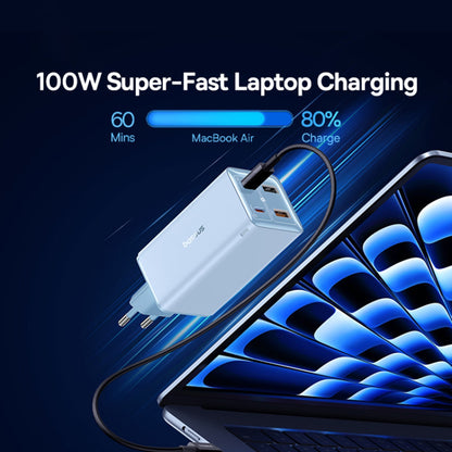 Mrežni punjač s USB-C kabelom Baseus GaN6 Pro, 100W, 3.25A, 2 x USB-A - 2 x USB-C, Plavi P10162705312-00