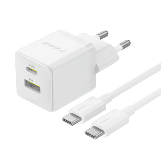 Mrežni punjač s USB-C kabelom Baseus Palm, 30W, 3A, 1 x USB-A - 1 x USB-C, Bijeli P1011160A213-01