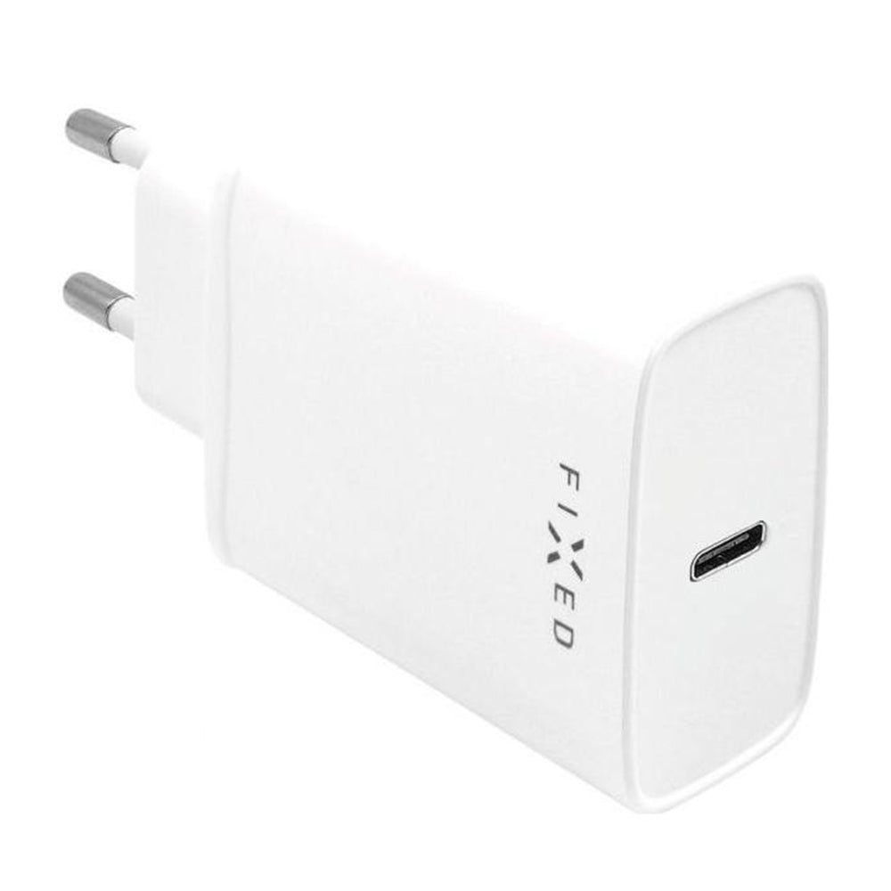 Punjač mreže s USB-C kabelom Fixed, 20W, 3A, 1 x USB-C, Bijeli