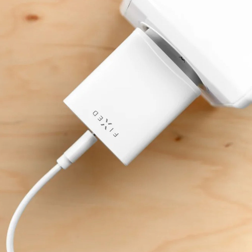Punjač mreže s USB-C kabelom Fixed, 20W, 3A, 1 x USB-C, Bijeli