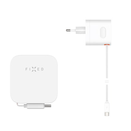 Mrežni punjač s USB-C kabelom Fixed, 65W, 3.25A, 1 x USB-C, Crni