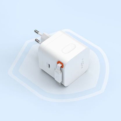 Mrežni punjač s USB-C kabelom Fixed, 65W, 3.25A, 1 x USB-C, Crni
