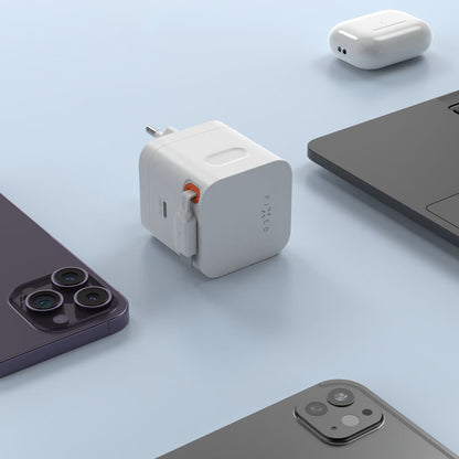 Mrežni punjač s USB-C kabelom Fixed, 65W, 3.25A, 1 x USB-C, Crni