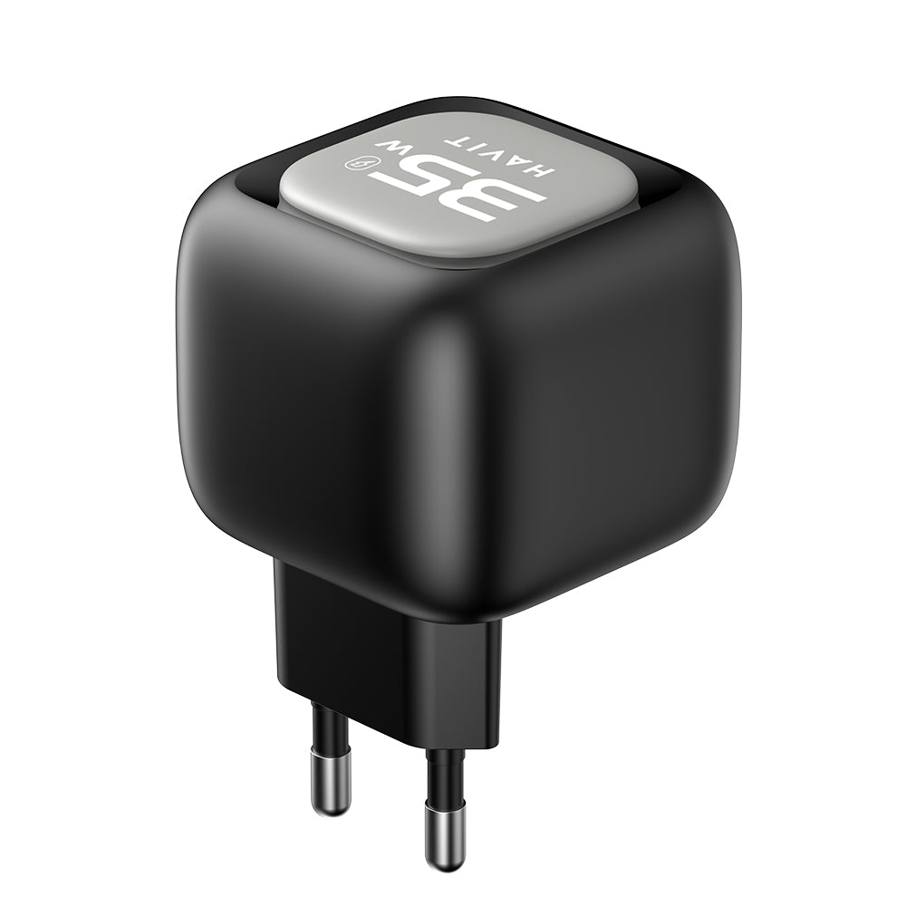 Punjač za mrežu s USB-C kabelom HAVIT UC251, 35W, 3A, 1 x USB-A - 1 x USB-C, Crno Sivi